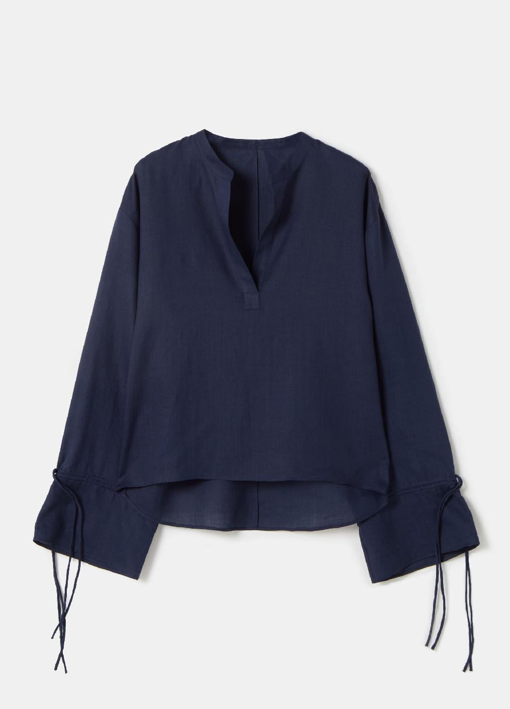 Stefanel Blusa Over In Ramie Con Laccetti