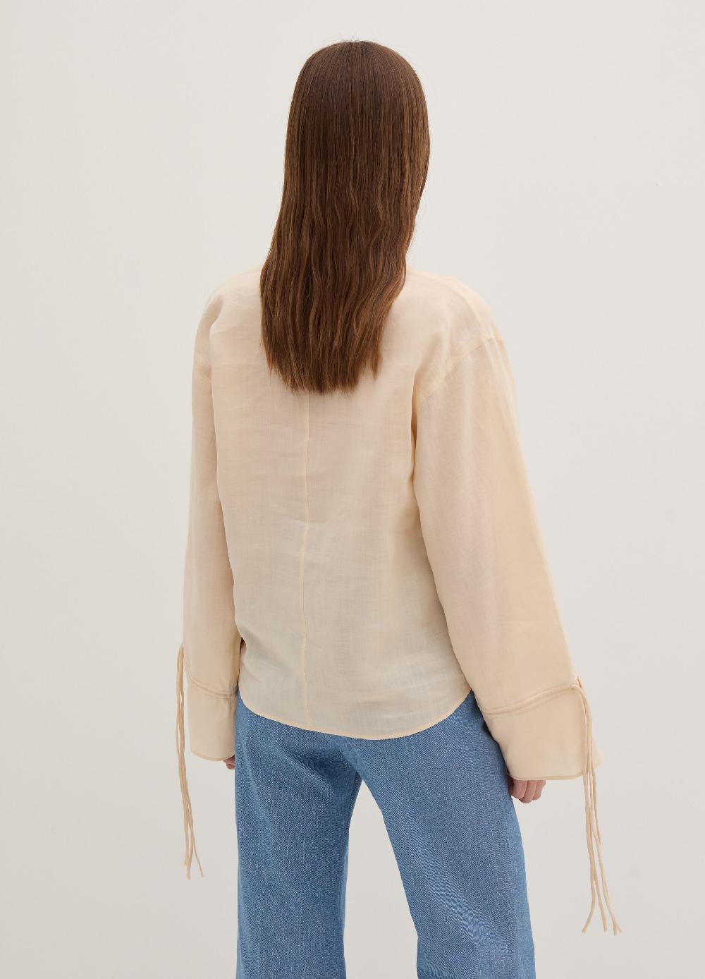 Stefanel Blusa Over In Ramie Con Laccetti