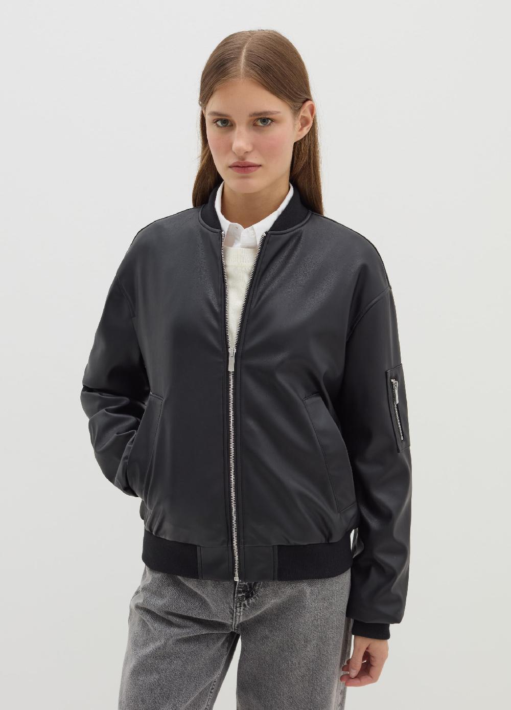 Stefanel Bomber Full-zip Effetto Lucido