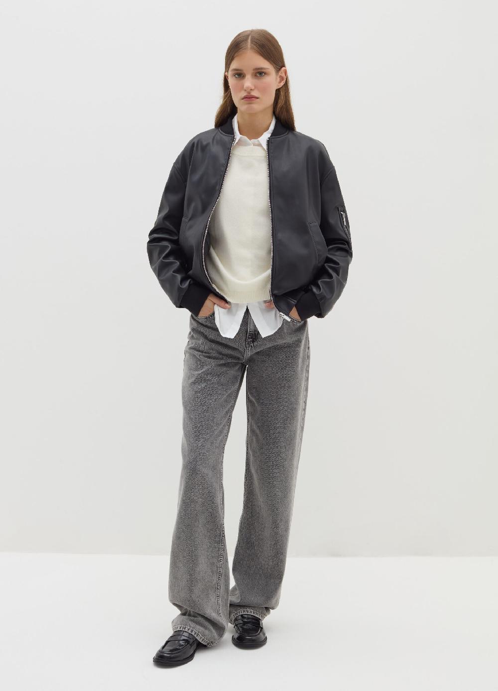 Stefanel Bomber full-zip effetto lucido