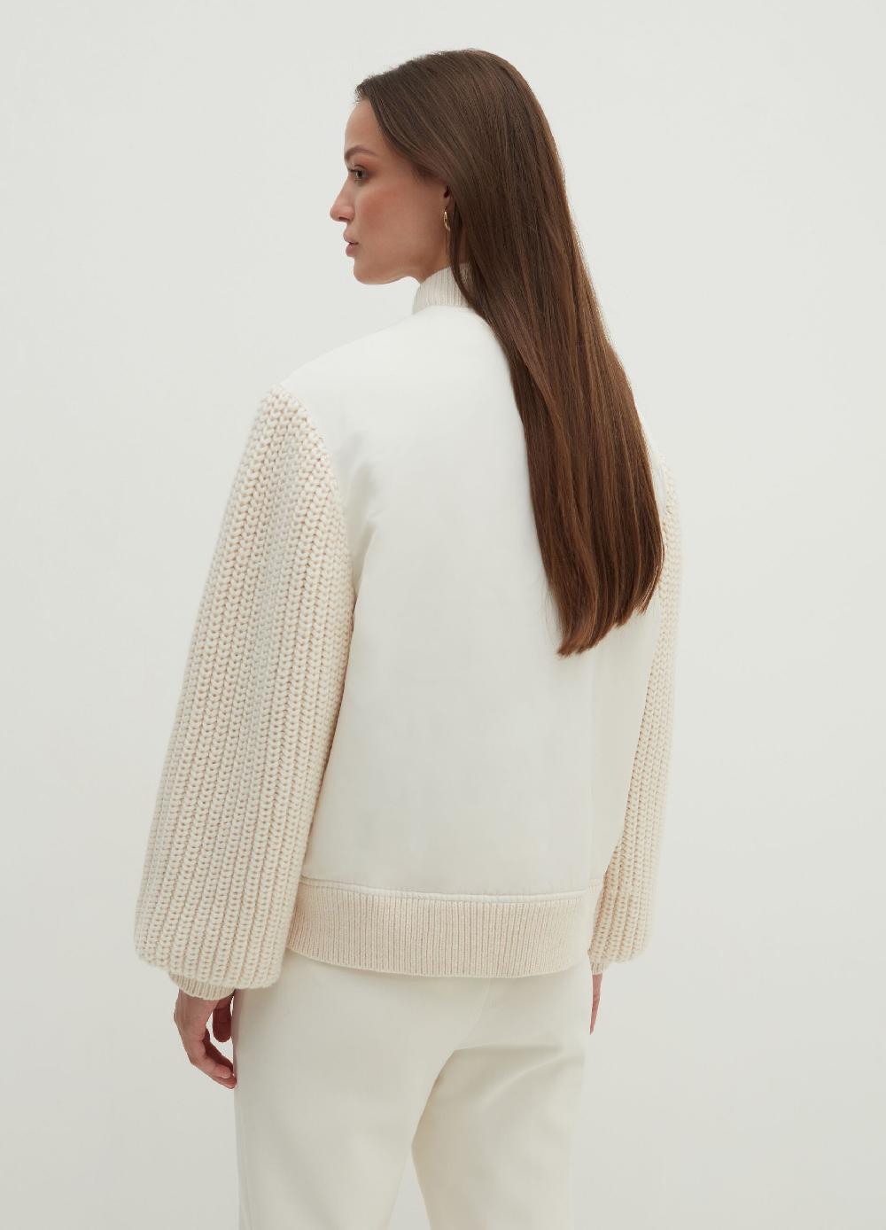 Stefanel Bomber Oversize Con Maniche In Maglia