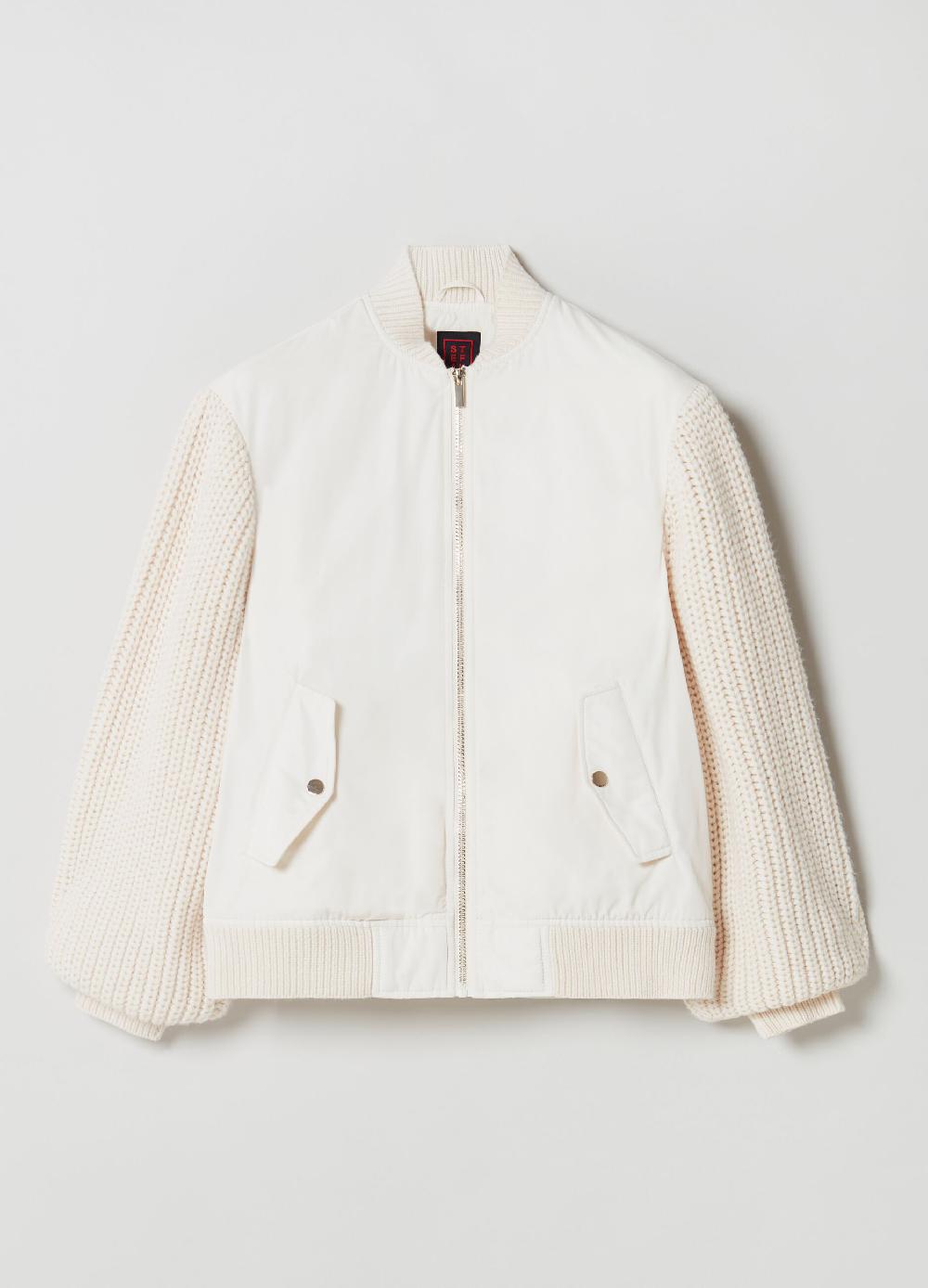 Stefanel Bomber Oversize Con Maniche In Maglia