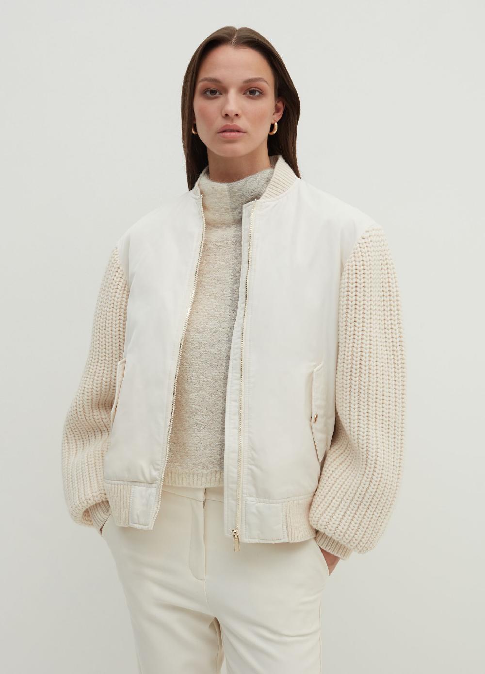 Stefanel Bomber oversize con maniche in maglia