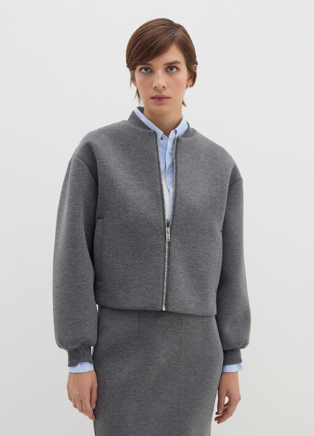 Stefanel Bomber Oversize In Felpa