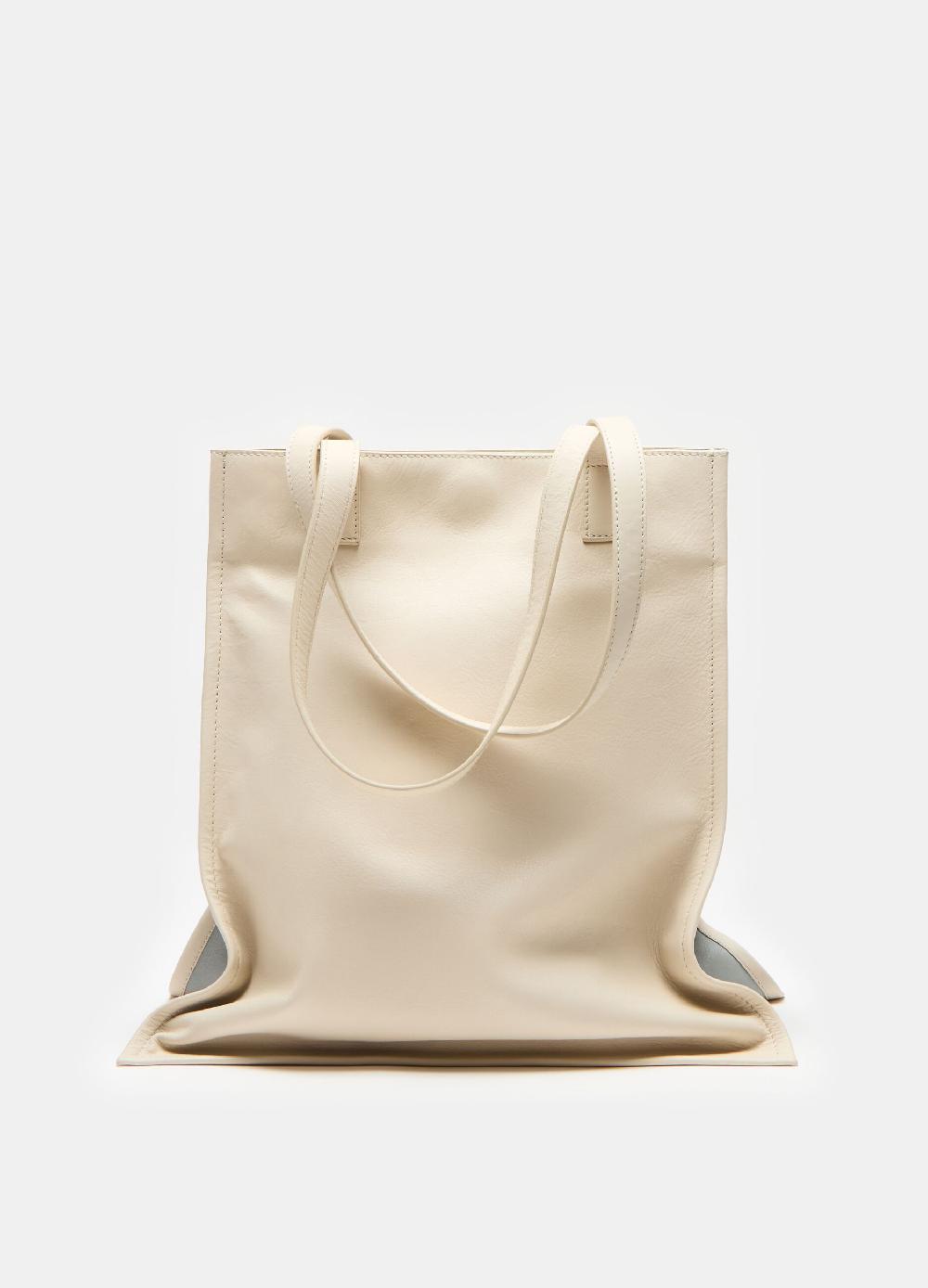 Stefanel Borsa Shopper Double Face In Pelle