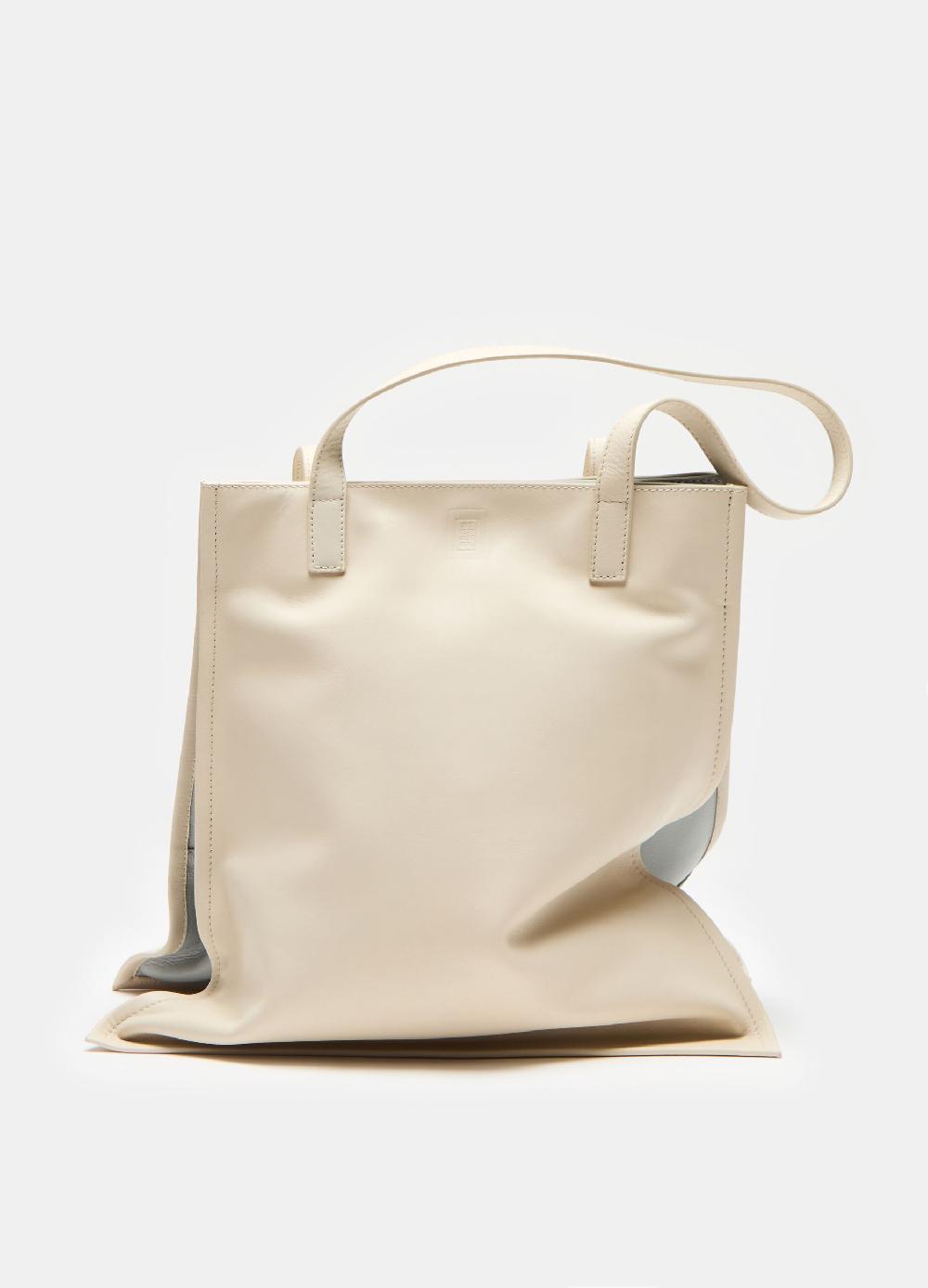 Stefanel Borsa Shopper Double Face In Pelle