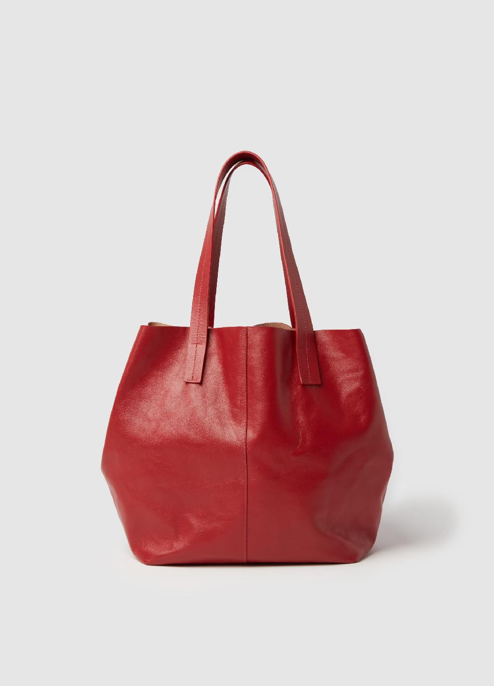 Stefanel Borsa Shopper In Pelle