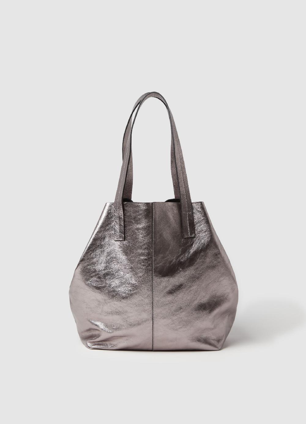 Stefanel Borsa Shopper In Pelle