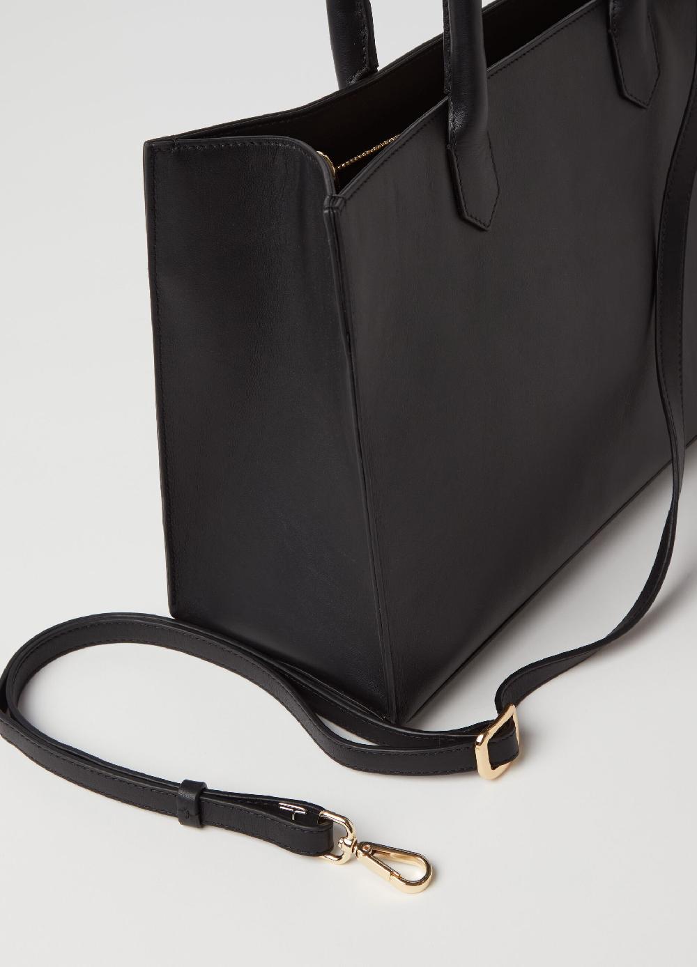 Stefanel Borsa Shopper In Pelle Nappa