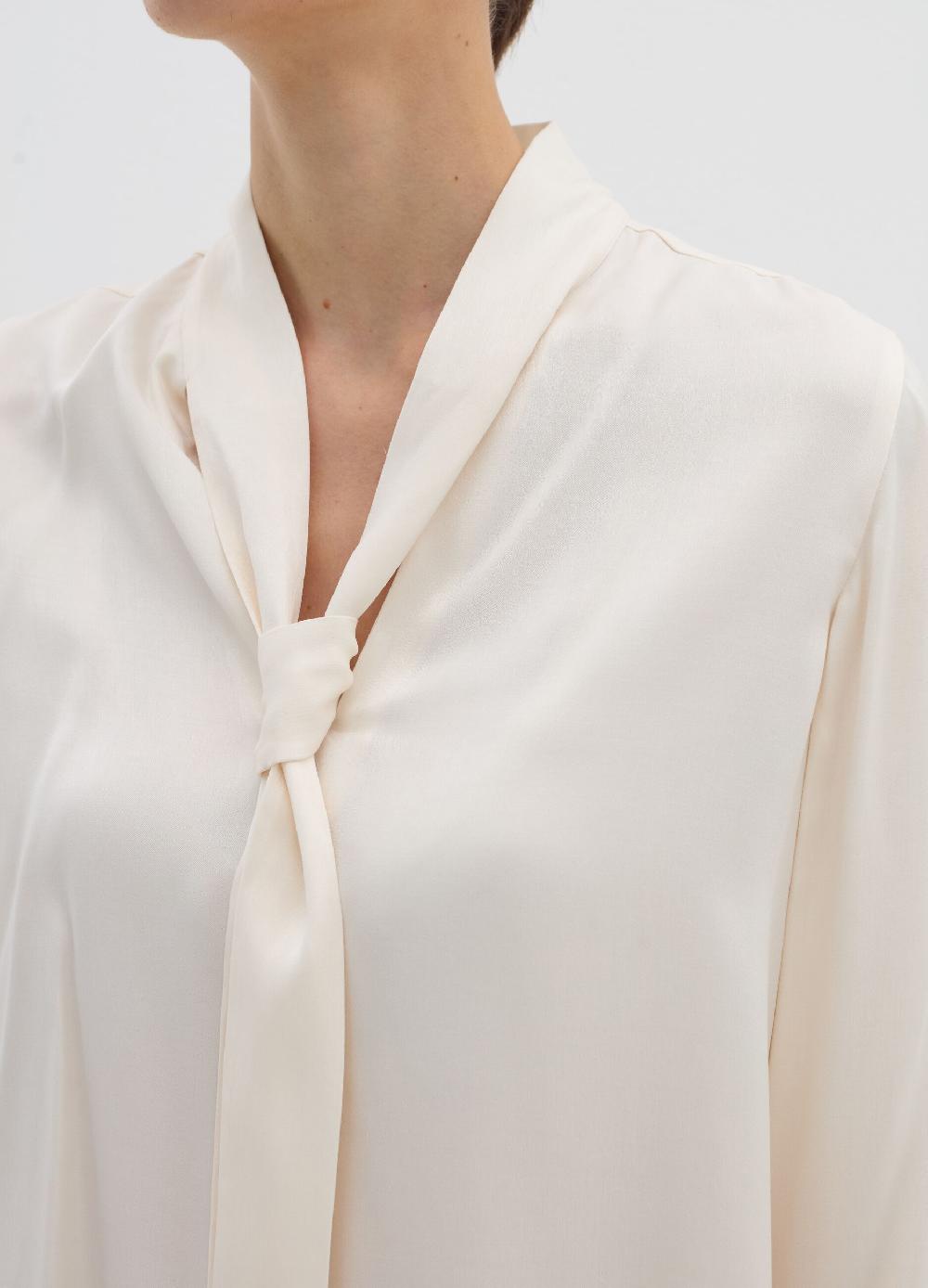 Stefanel Camicia Con Foulard E Fiocco