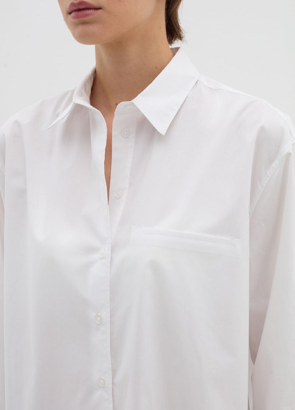 Stefanel Camicia In Popeline Tinta Unita