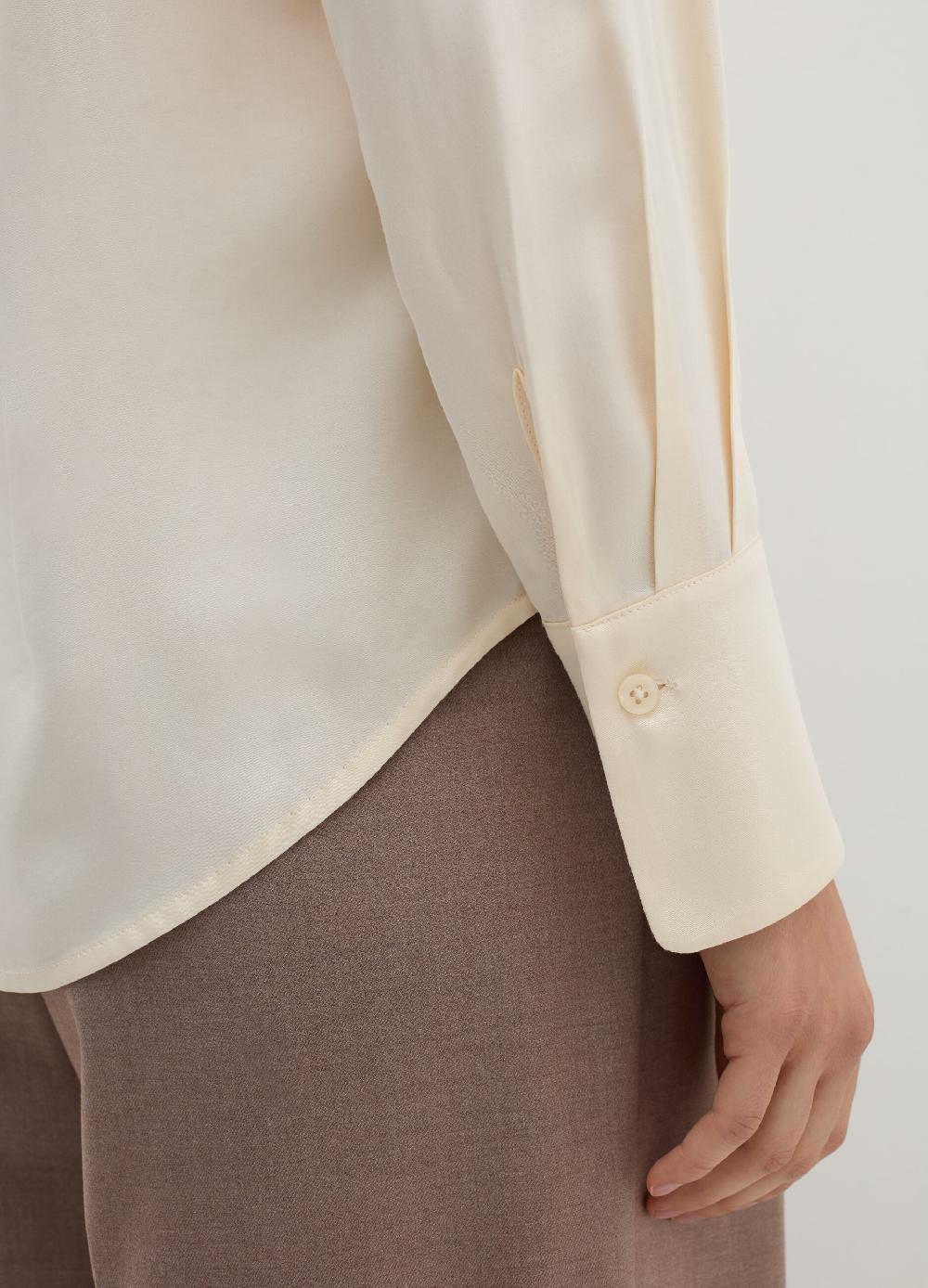 Stefanel Camicia In Seta Effetto Satin