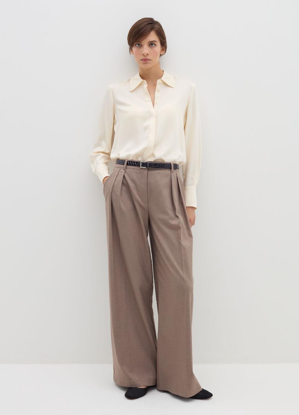 Stefanel Camicia in seta effetto satin