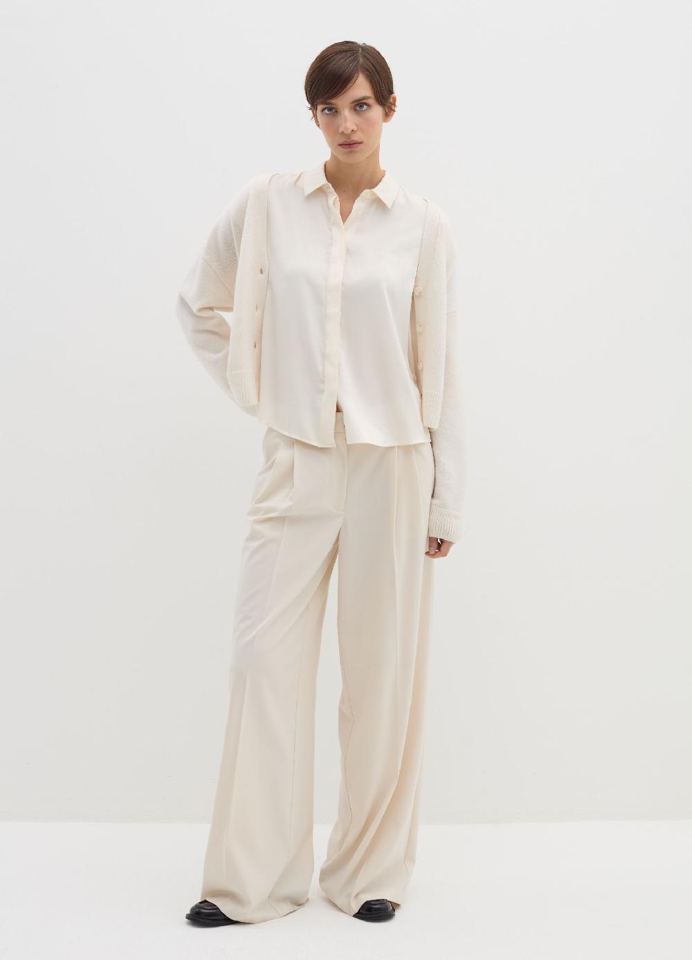 Stefanel Camicia in viscosa a maniche corte