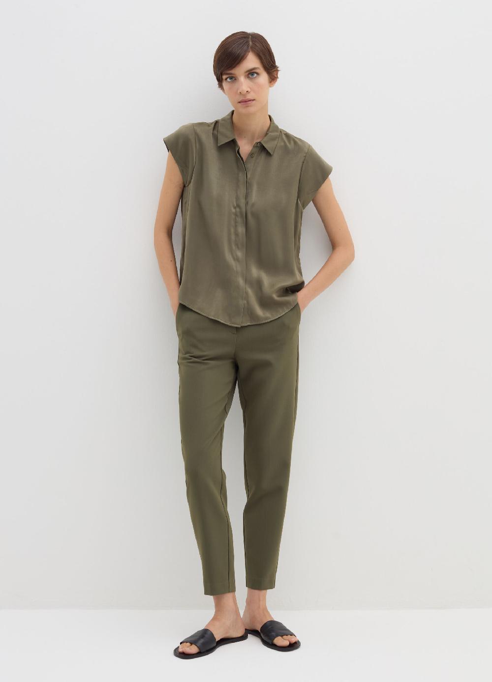 Stefanel Camicia in viscosa a maniche corte