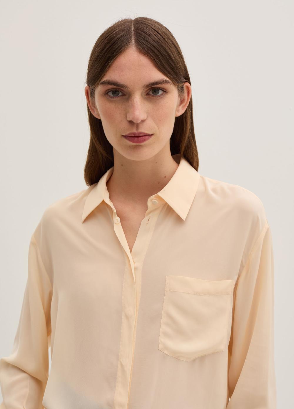 Stefanel Camicia In Viscosa Con Tasca