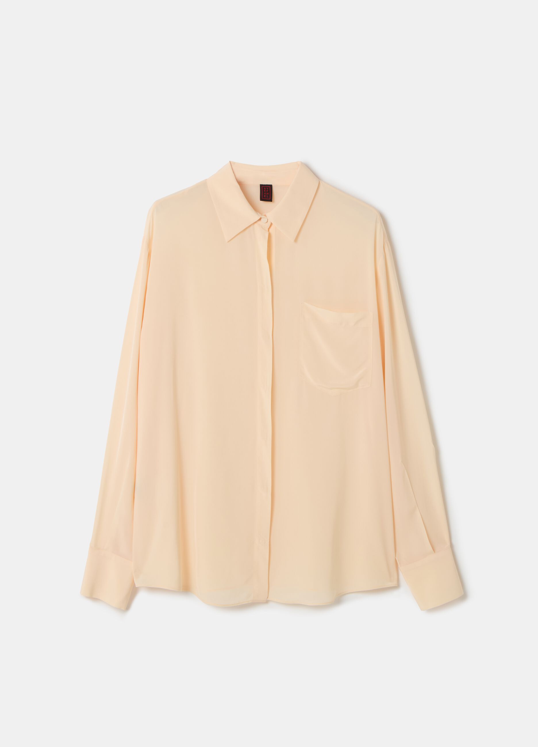 Stefanel Camicia In Viscosa Con Tasca