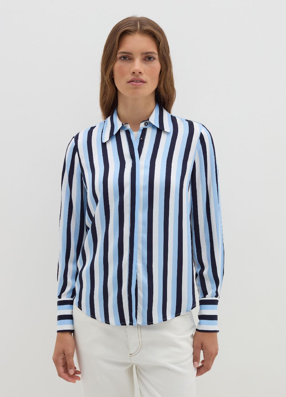 Stefanel Camicia In Viscosa Satin