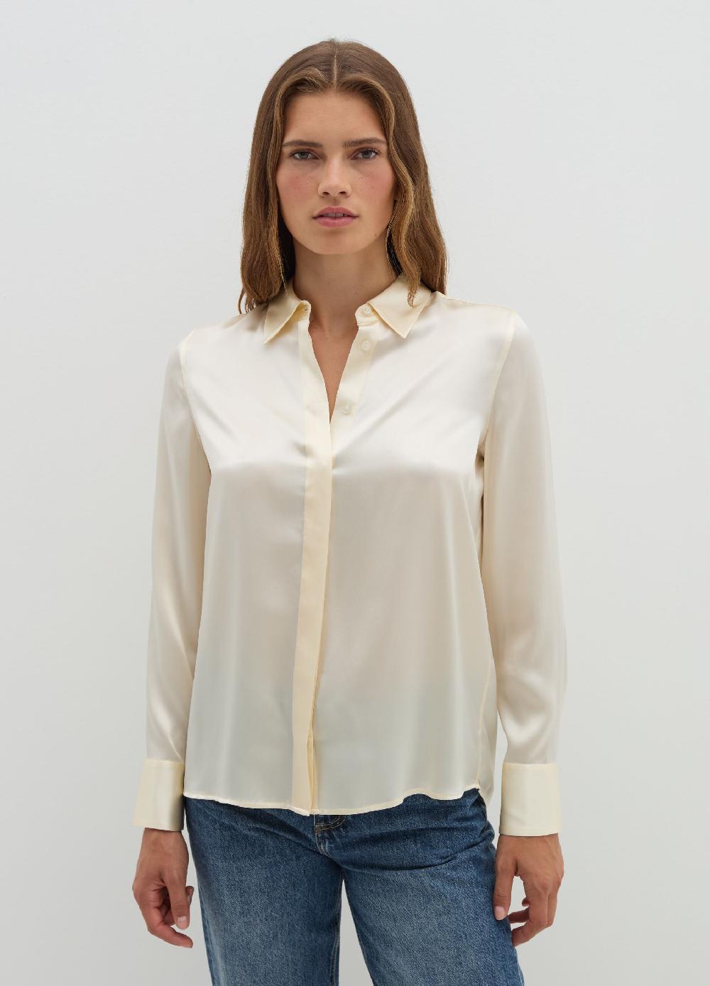 Stefanel Camicia In Viscosa Satin