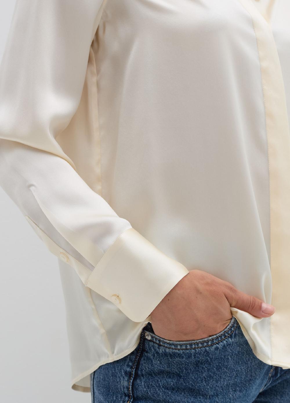 Stefanel Camicia In Viscosa Satin