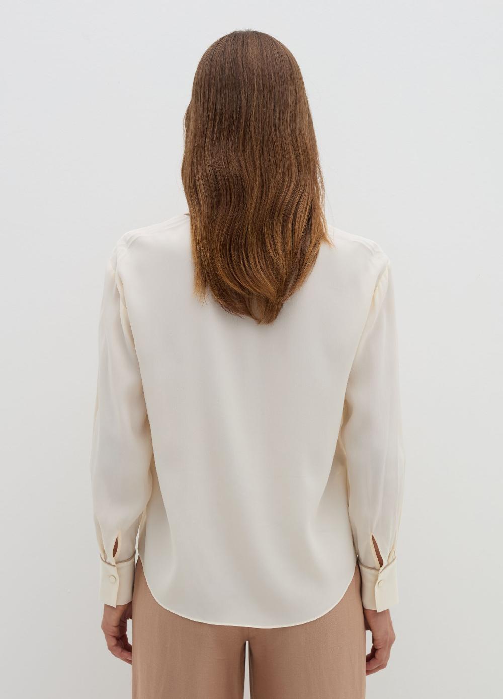 Stefanel Camicia Loose Fit Con Piping A Contrasto