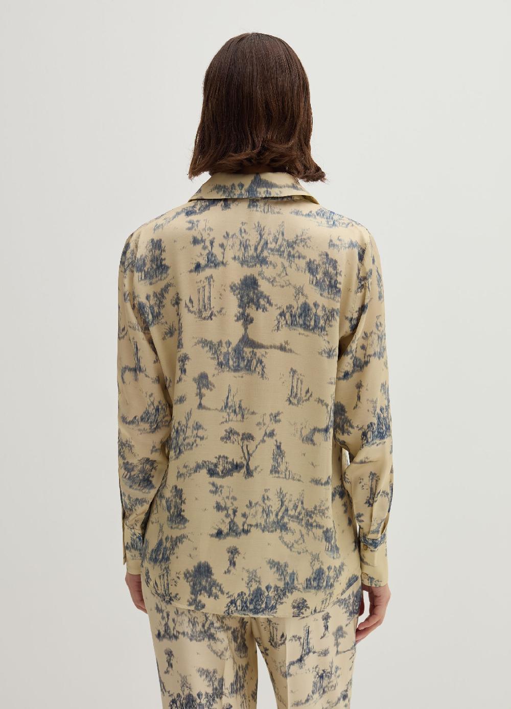 Stefanel Camicia Stampata In Satin