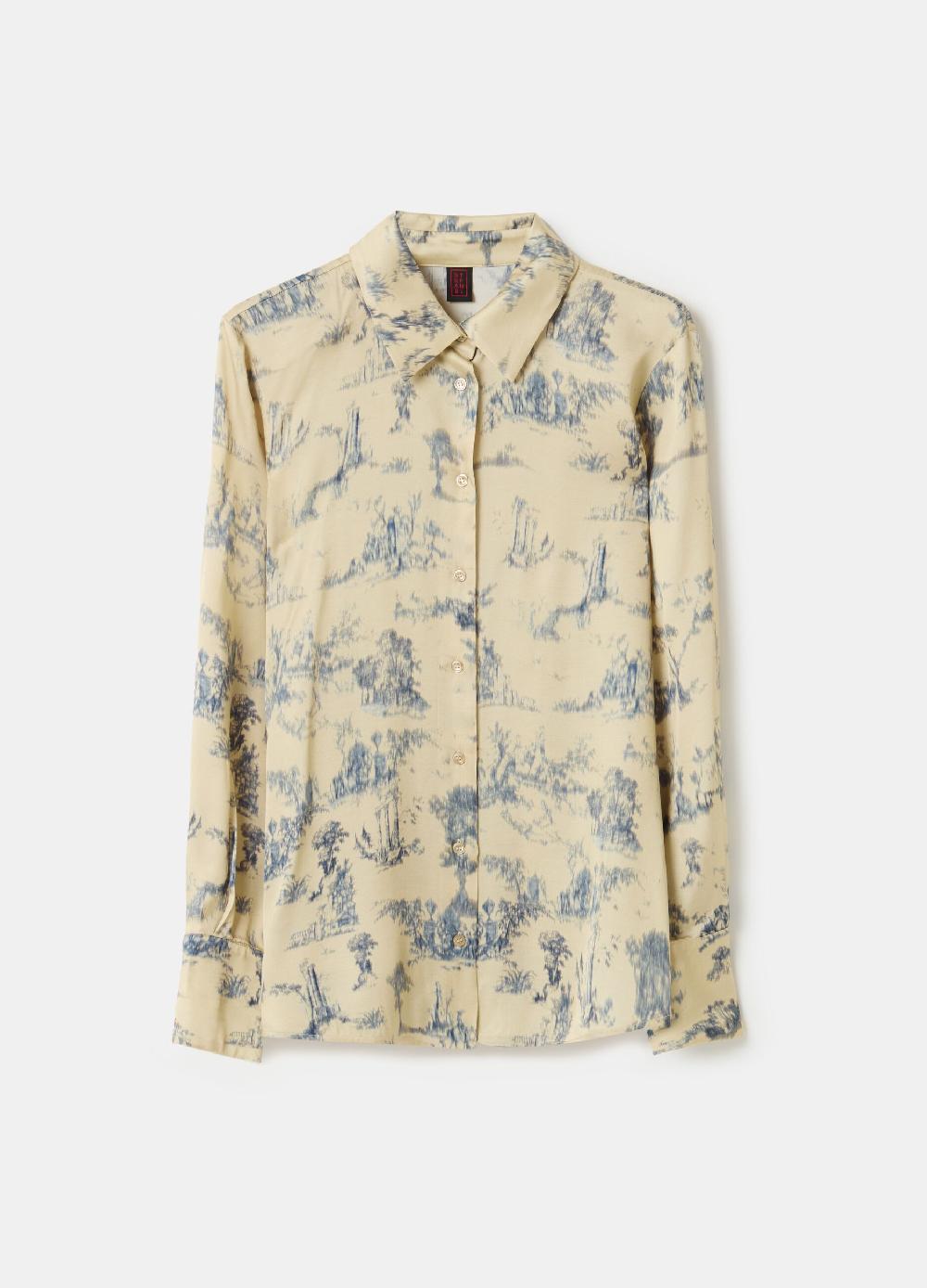 Stefanel Camicia Stampata In Satin