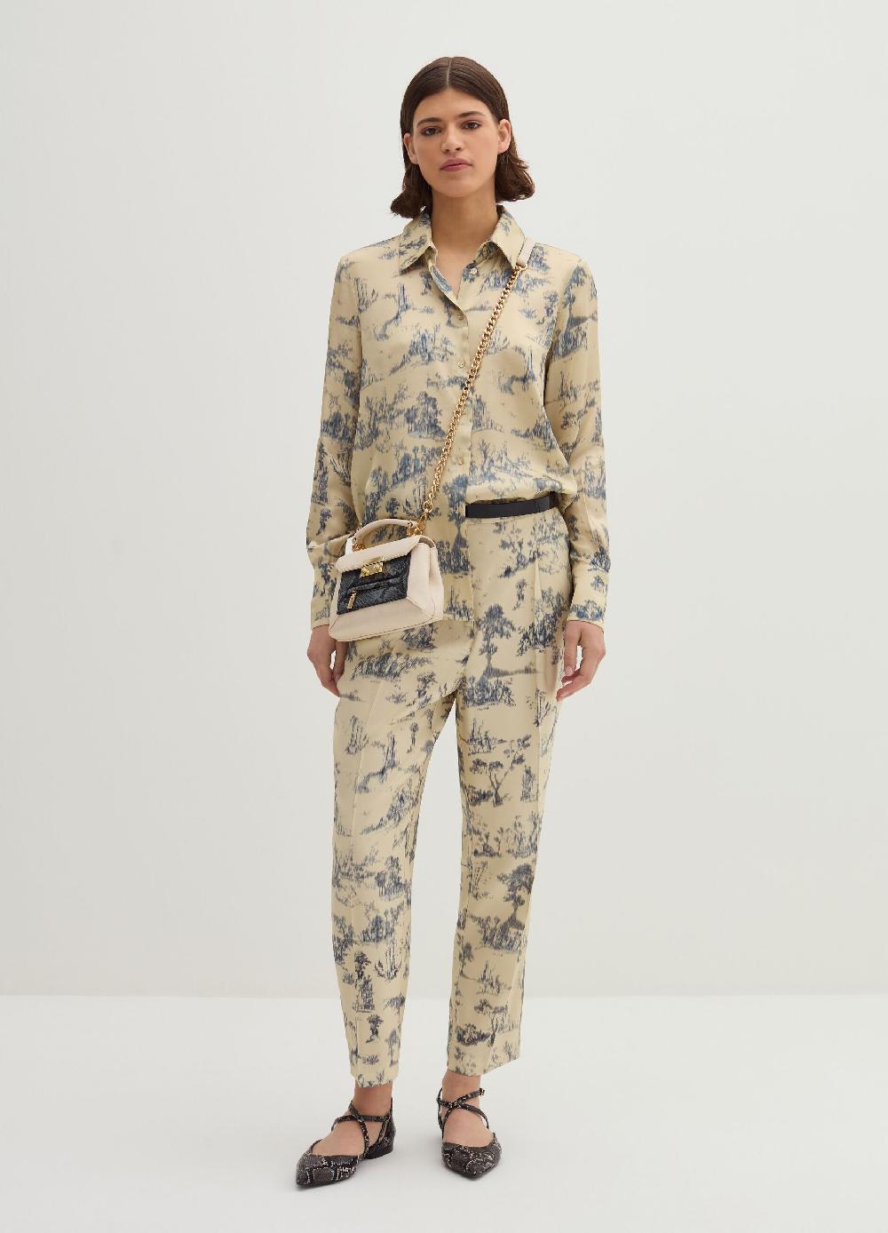 Stefanel Camicia stampata in satin