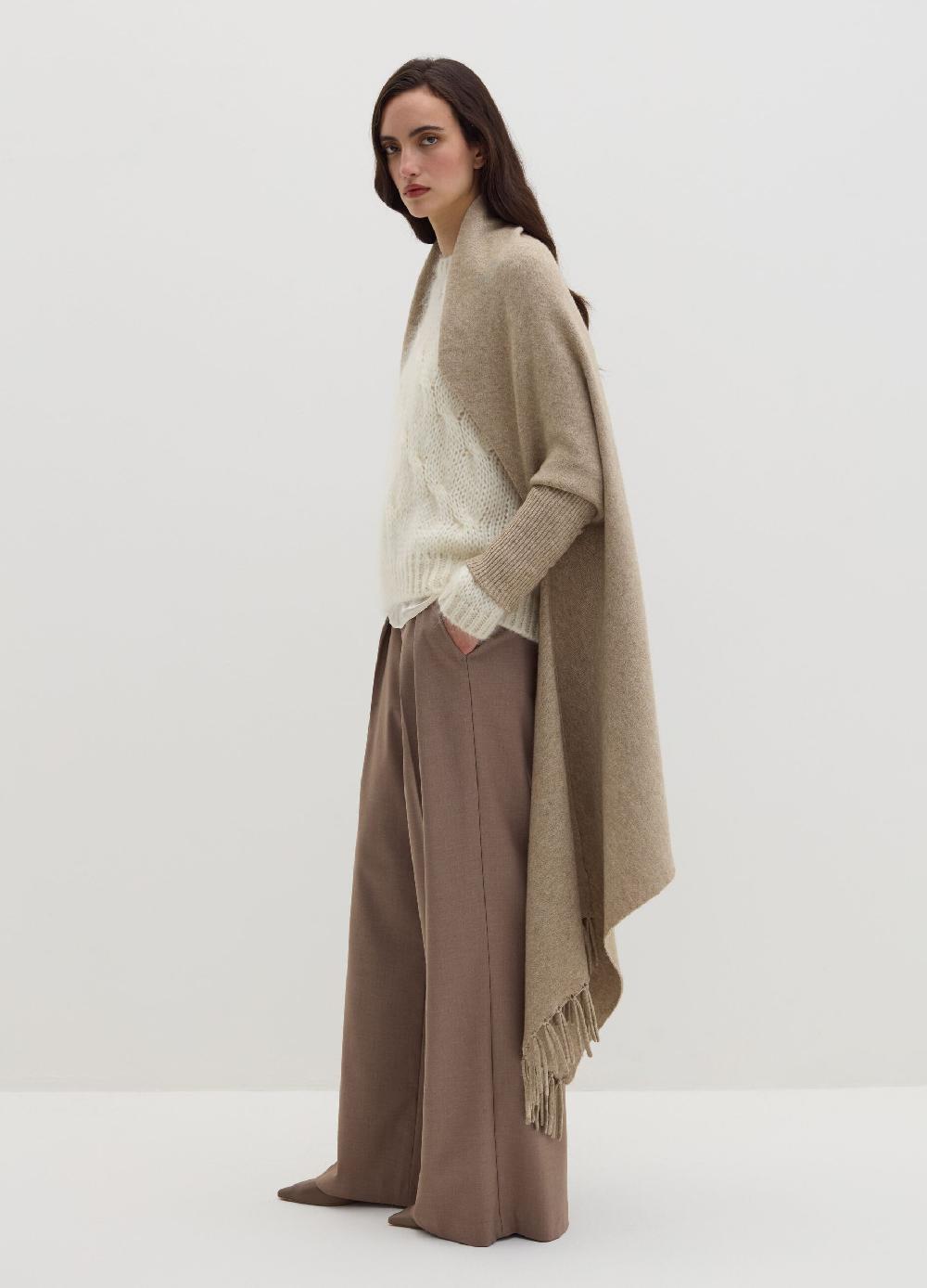 Stefanel Cappa Aperta Con Frange