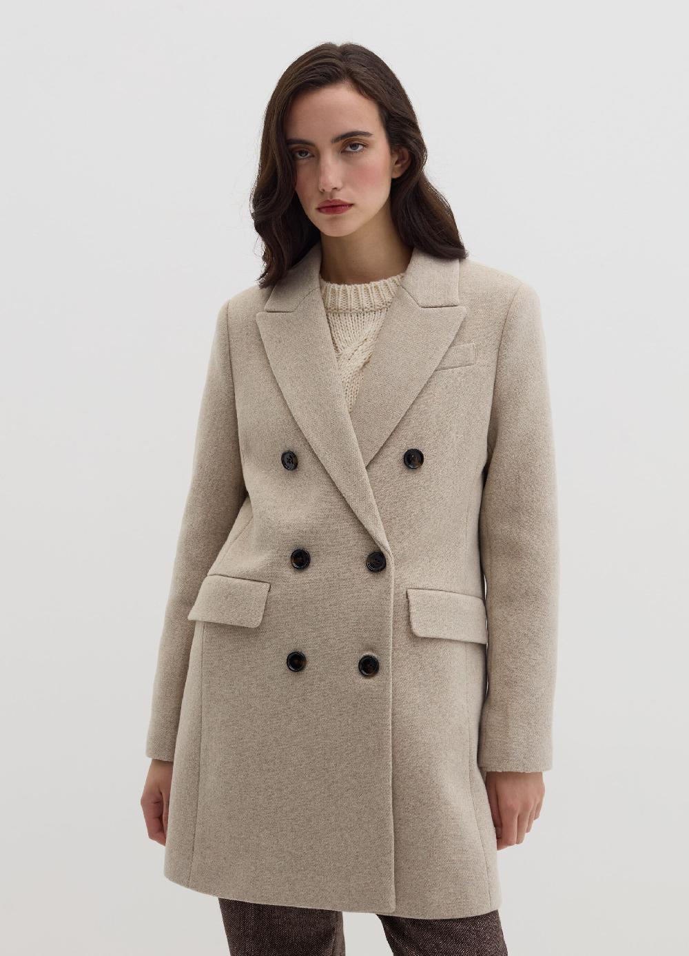 Stefanel Cappotto Doppiopetto In Panno