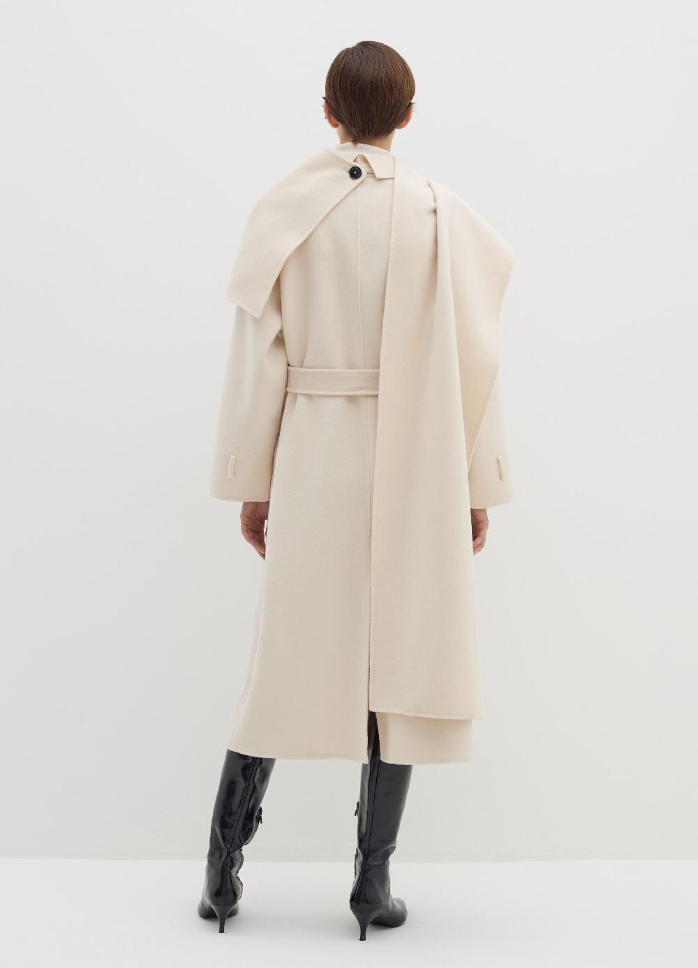 Stefanel Cappotto Lungo Doppiopetto A Mantella