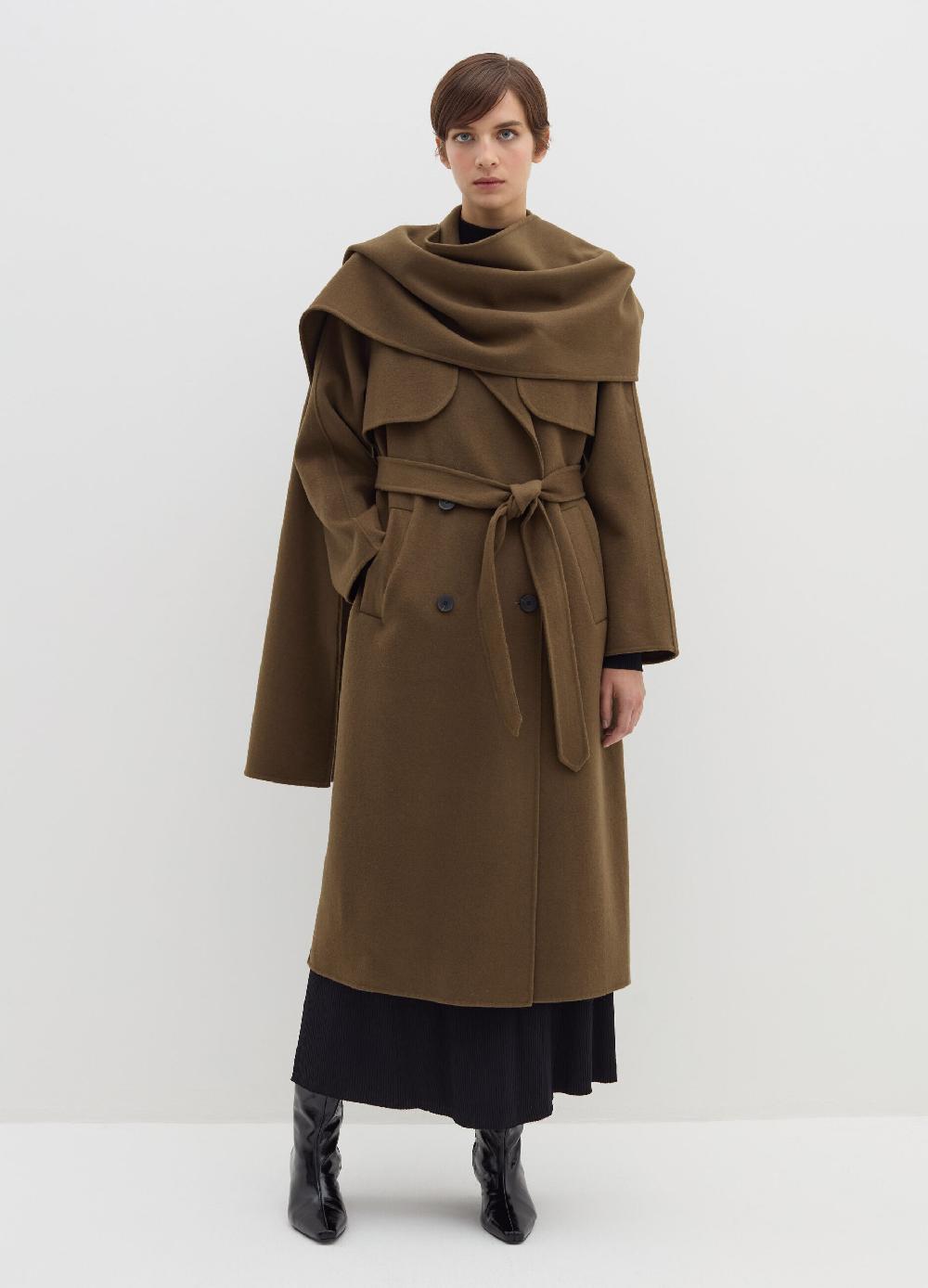 Stefanel Cappotto Lungo Doppiopetto A Mantella