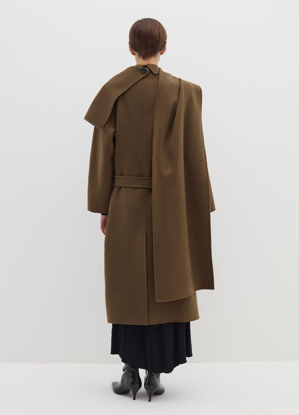 Stefanel Cappotto Lungo Doppiopetto A Mantella