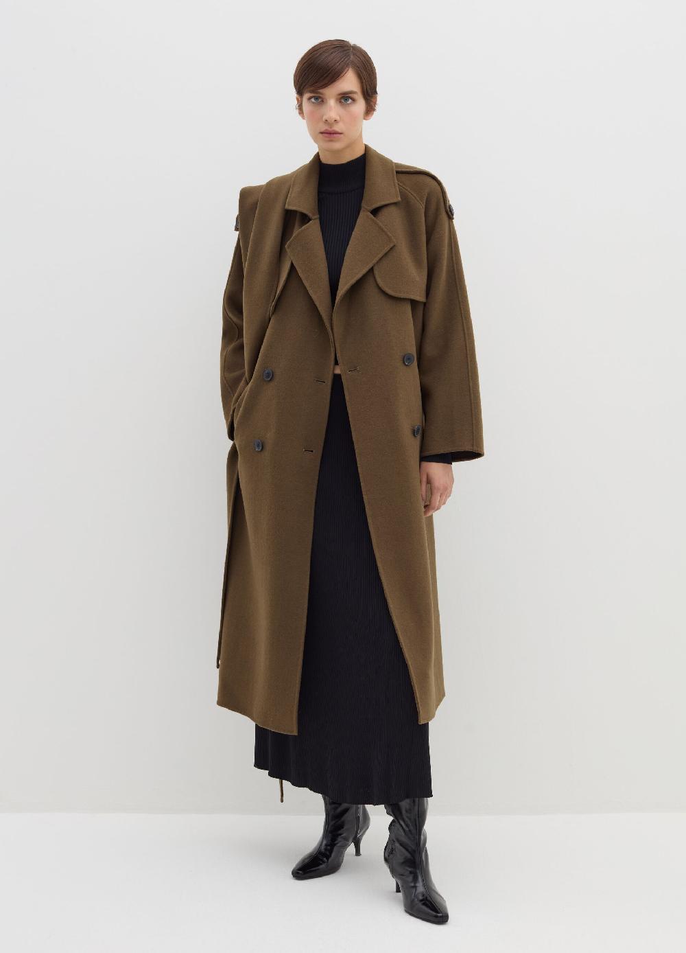 Stefanel Cappotto lungo doppiopetto a mantella