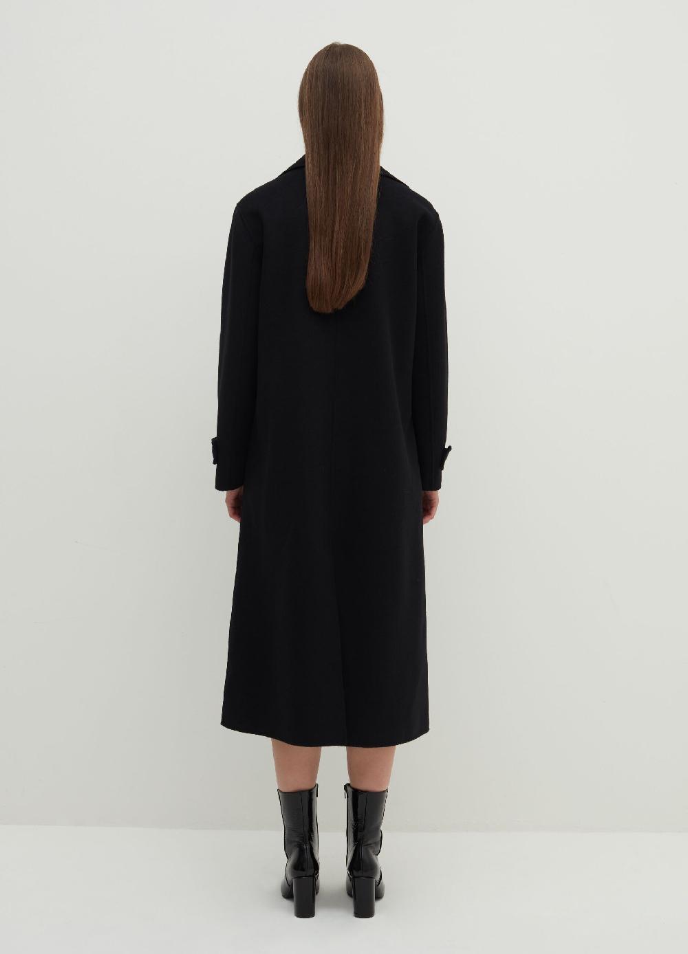 Stefanel Cappotto Lungo Doppiopetto Con Revers