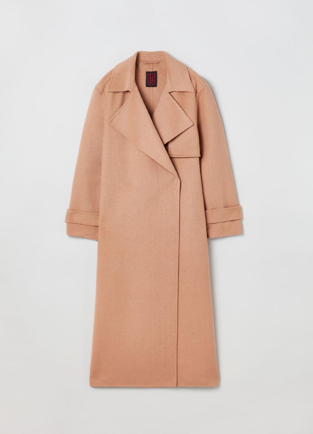 Stefanel Cappotto Lungo Doppiopetto Con Revers