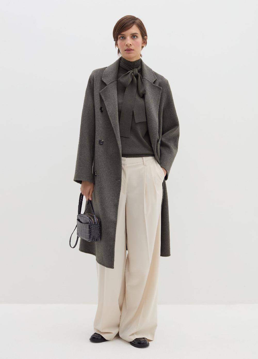 Stefanel Cappotto lungo doppiopetto in panno