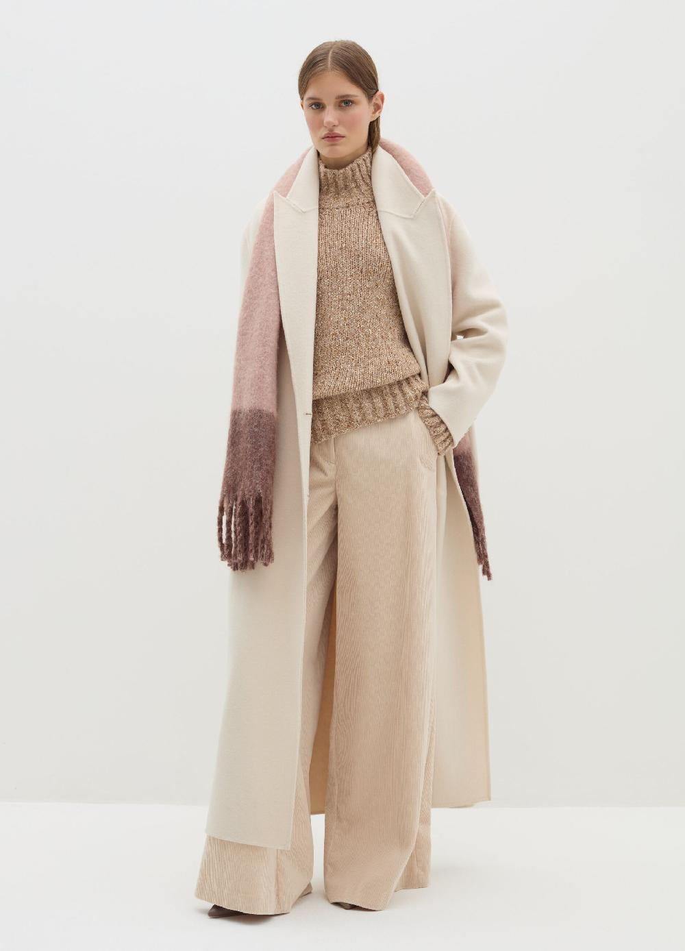 Stefanel Cappotto lungo doppiopetto in panno