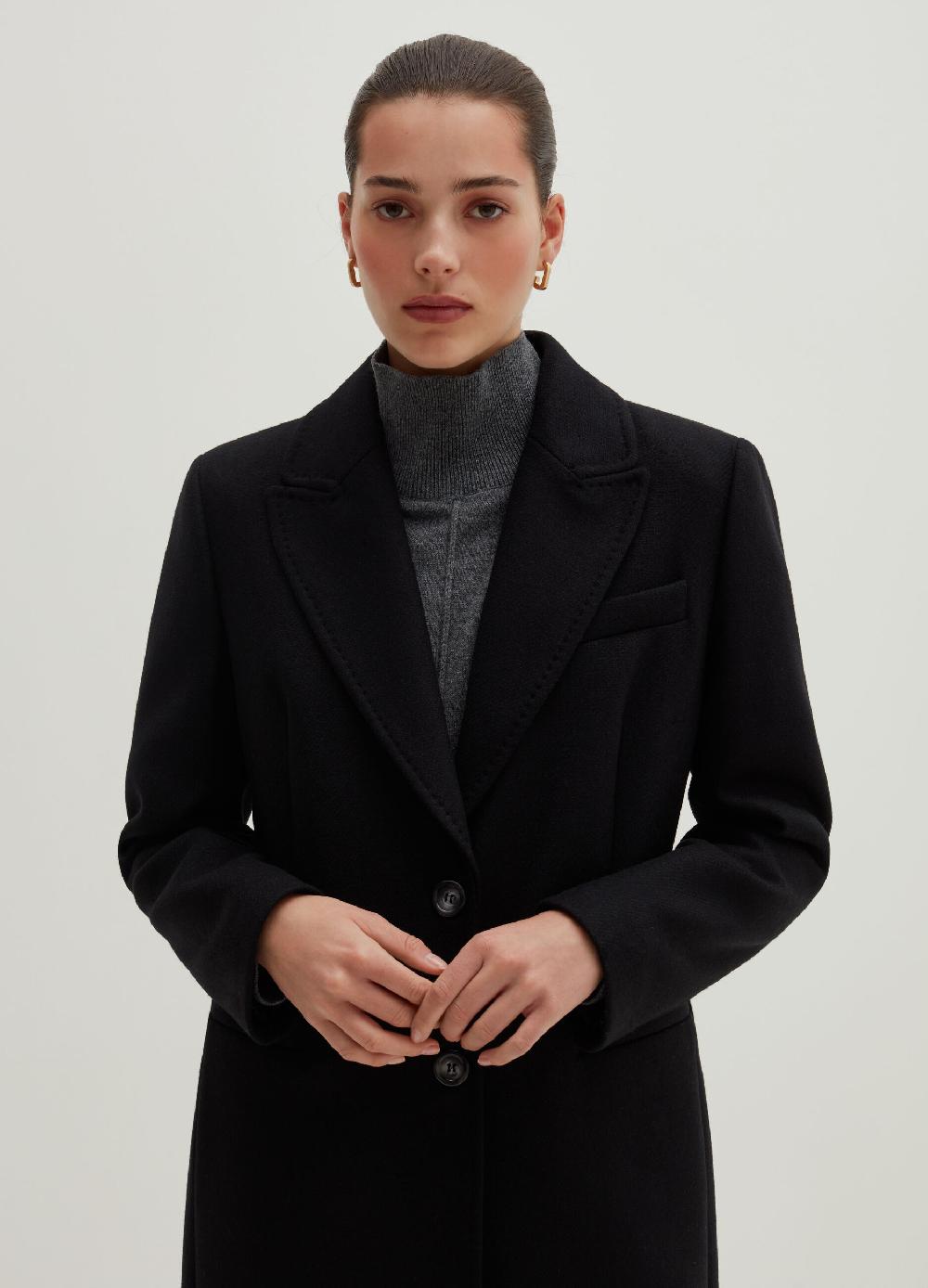 Stefanel Cappotto Lungo Monopetto