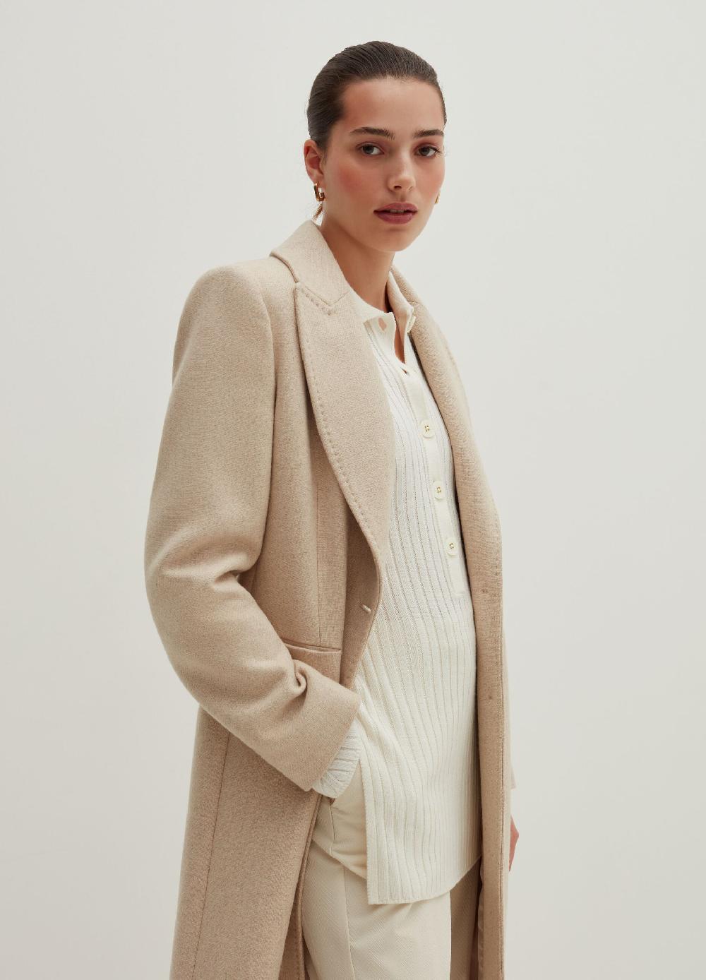 Stefanel Cappotto Lungo Monopetto