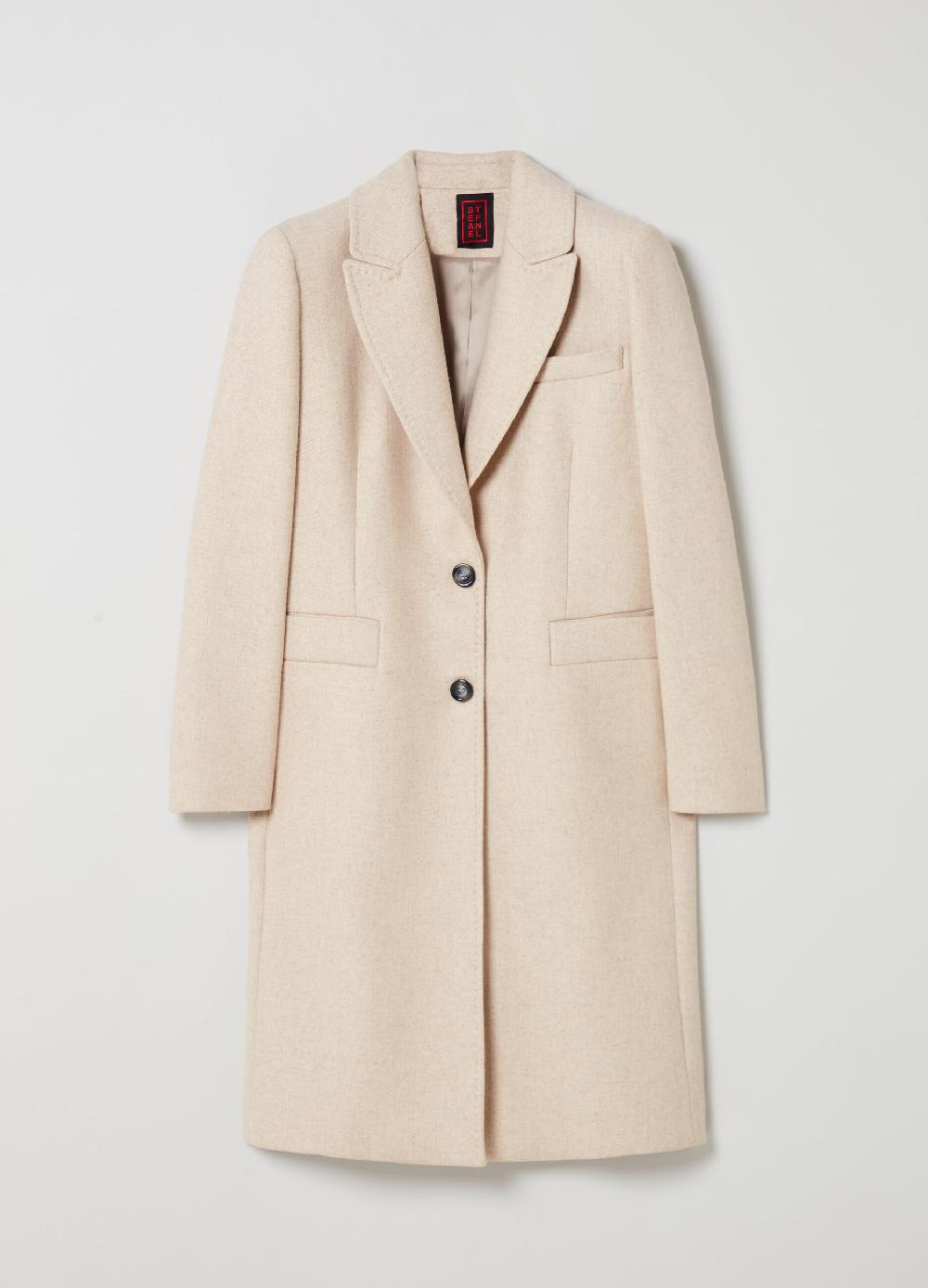 Stefanel Cappotto Lungo Monopetto