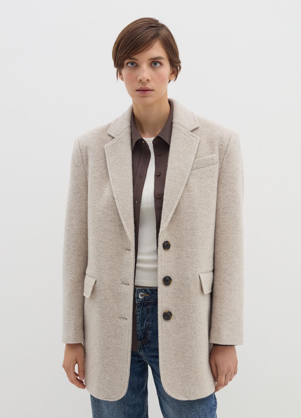 Stefanel Cappotto Sette Ottavi In Panno