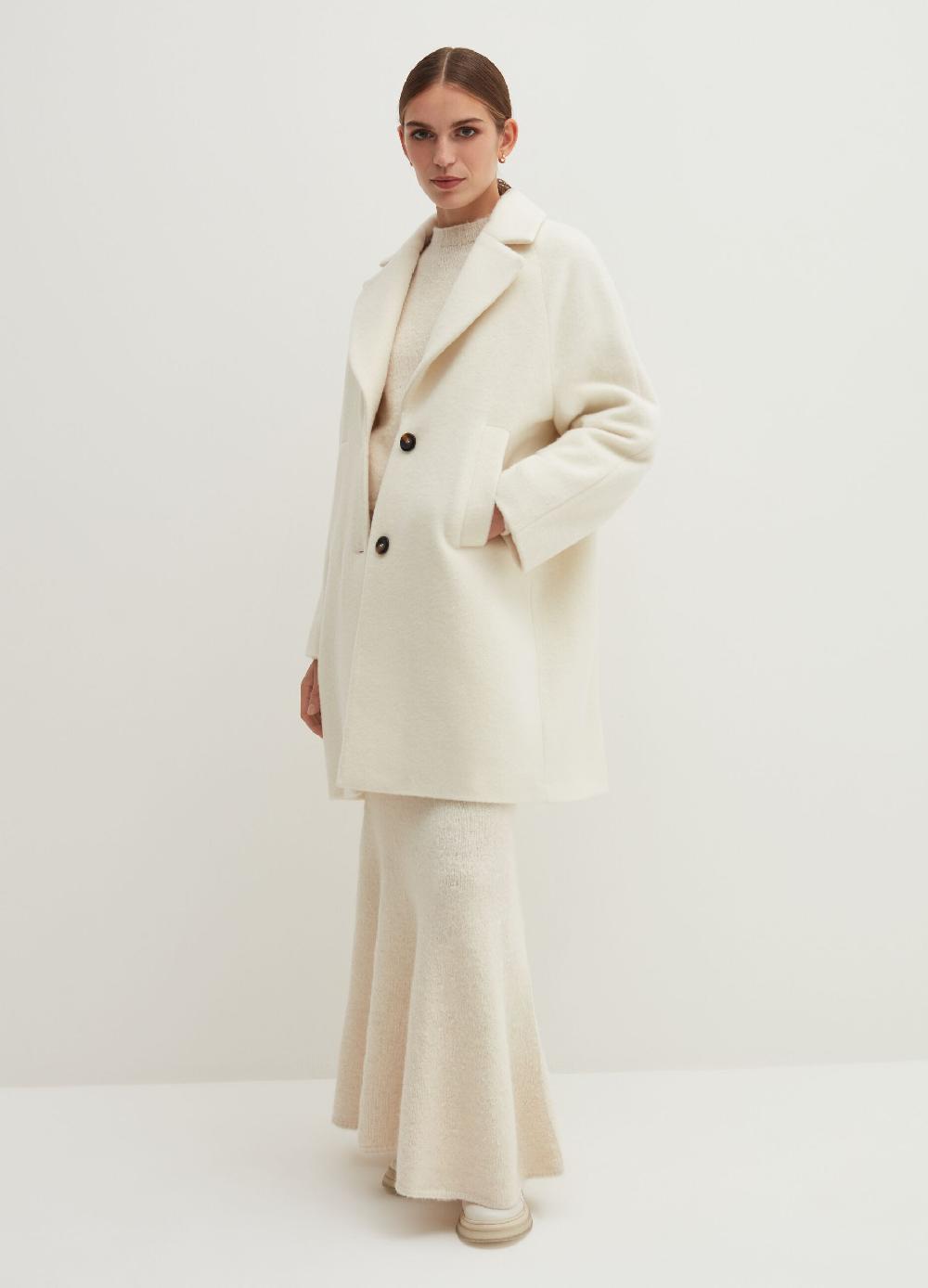 Stefanel Cappotto sette ottavi in velour