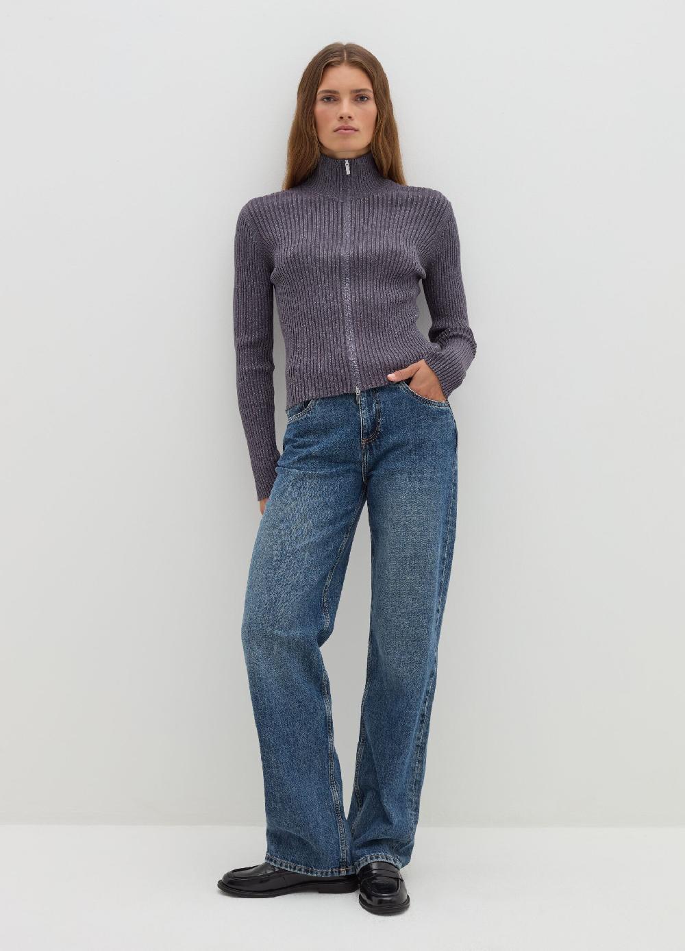 Stefanel Cardigan a costine full-zip