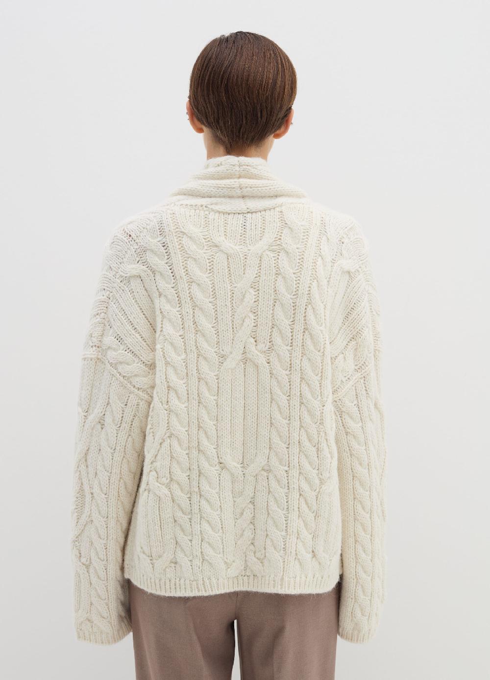 Stefanel Cardigan Aperto In Stoppino A Trecce