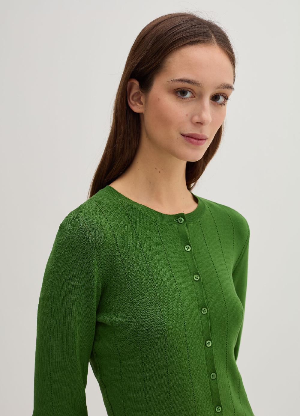 Stefanel Cardigan Con Maniche A Tre Quarti