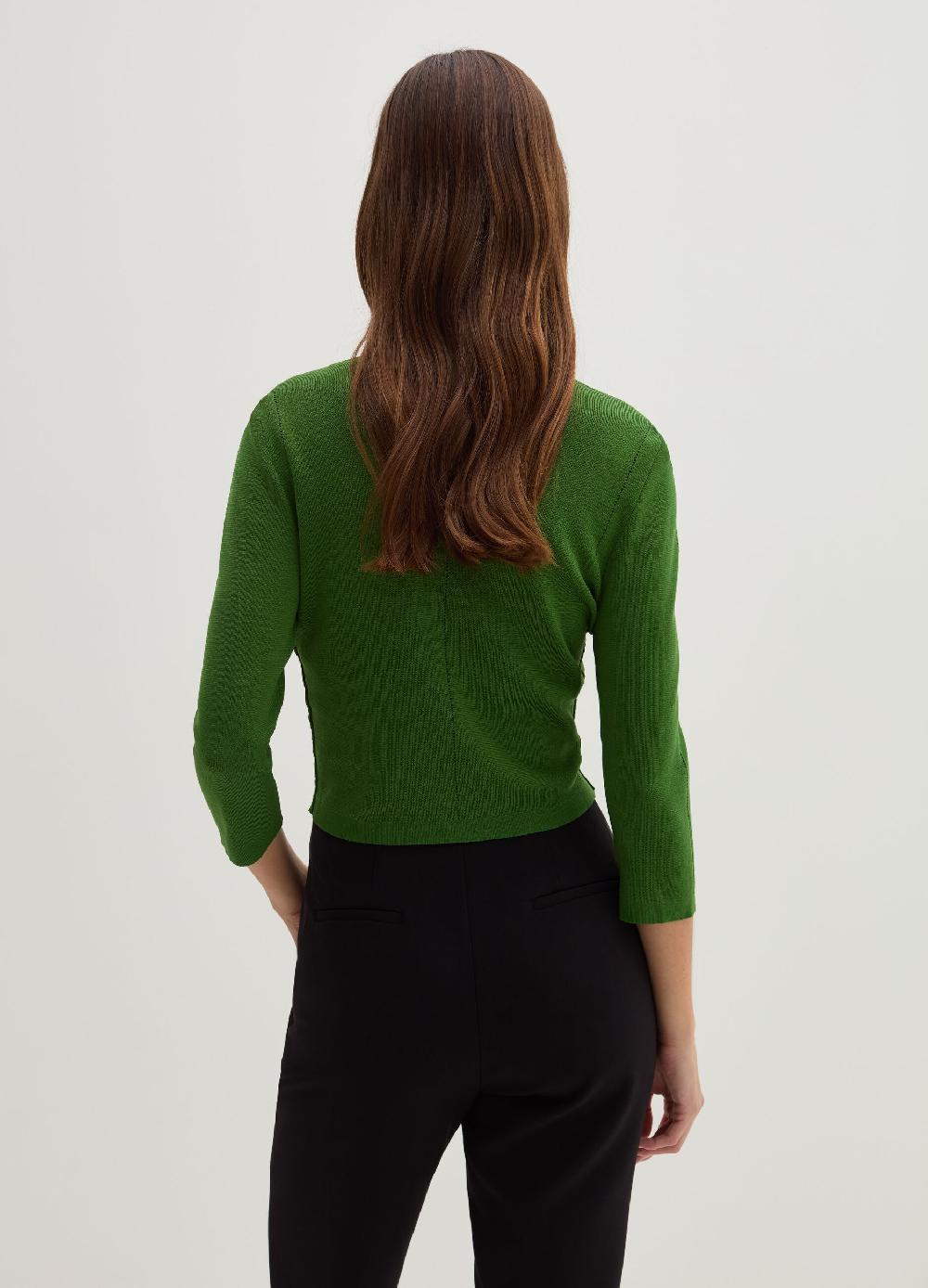 Stefanel Cardigan Con Maniche A Tre Quarti