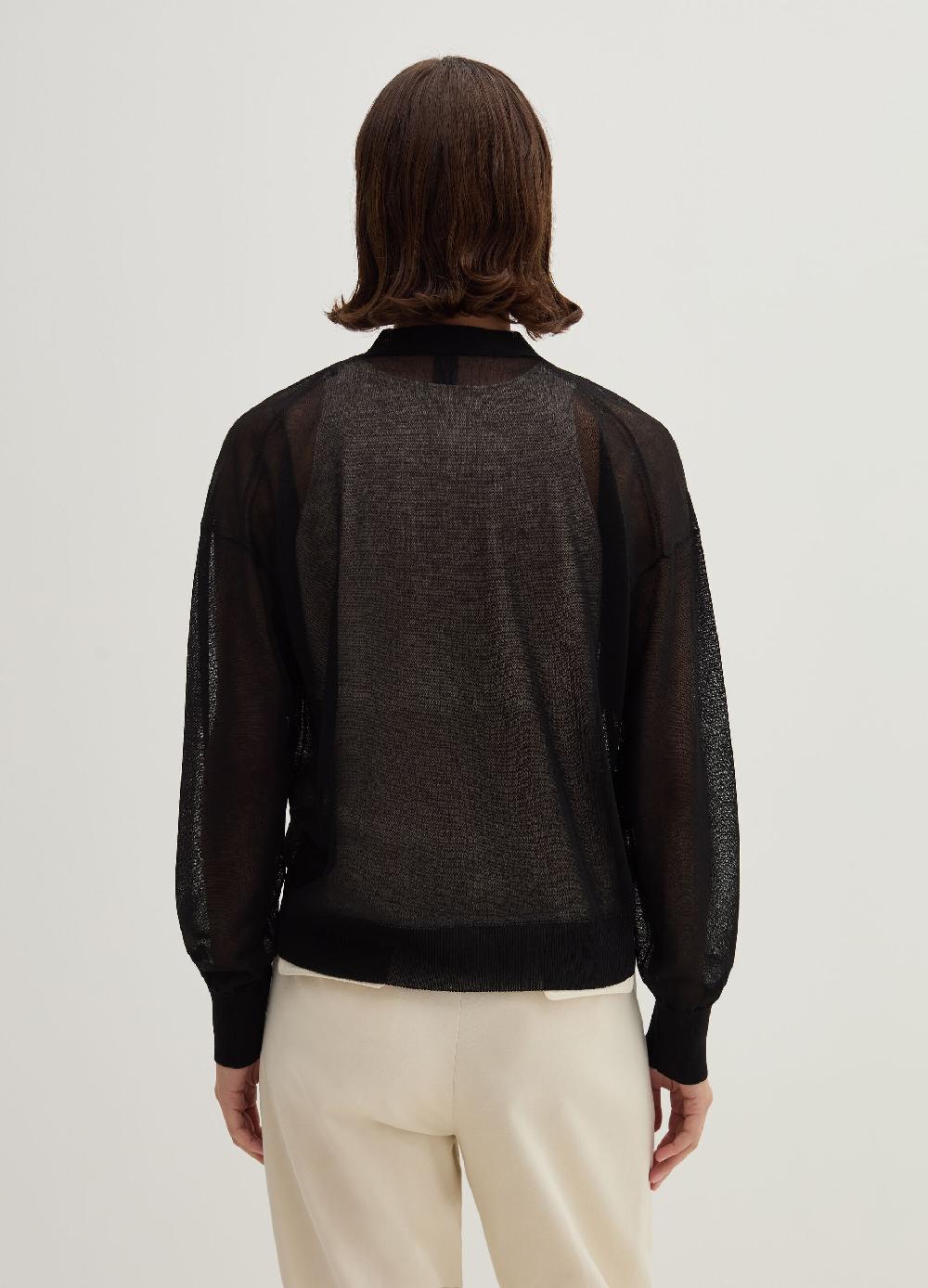 Stefanel Cardigan Effetto Trasparenza