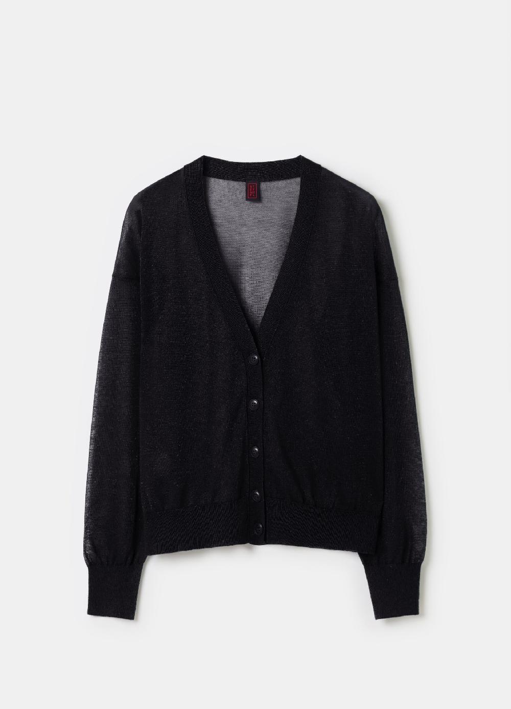 Stefanel Cardigan Effetto Trasparenza