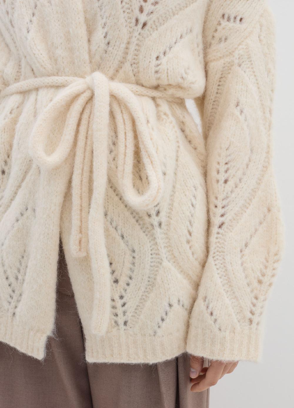 Stefanel Cardigan In Alpaca Con Cintura